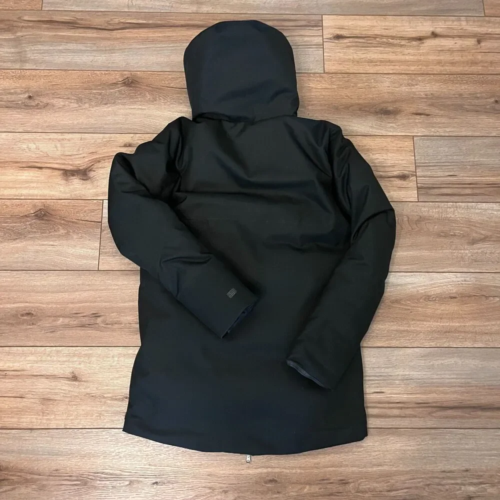 Nike Team Down 550 Fill Parka Storm Fit Hooded Zip Up Black Jacket Coat Mens XS